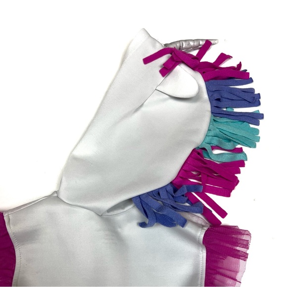 Nickelodeon Hooded Unicorn Dress Sz  XS || Jo Jo Siwa White Tutu /Tulle poof - Picture 11 of 14